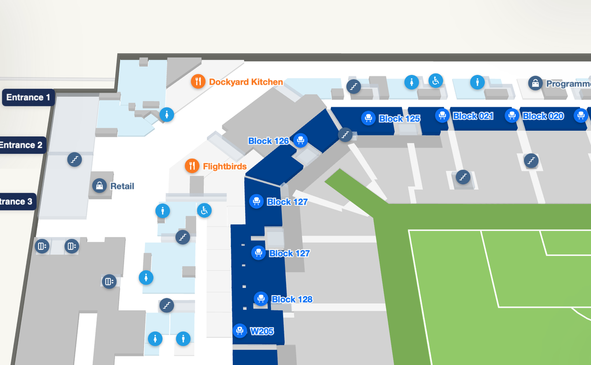 Interactive Stadium Map