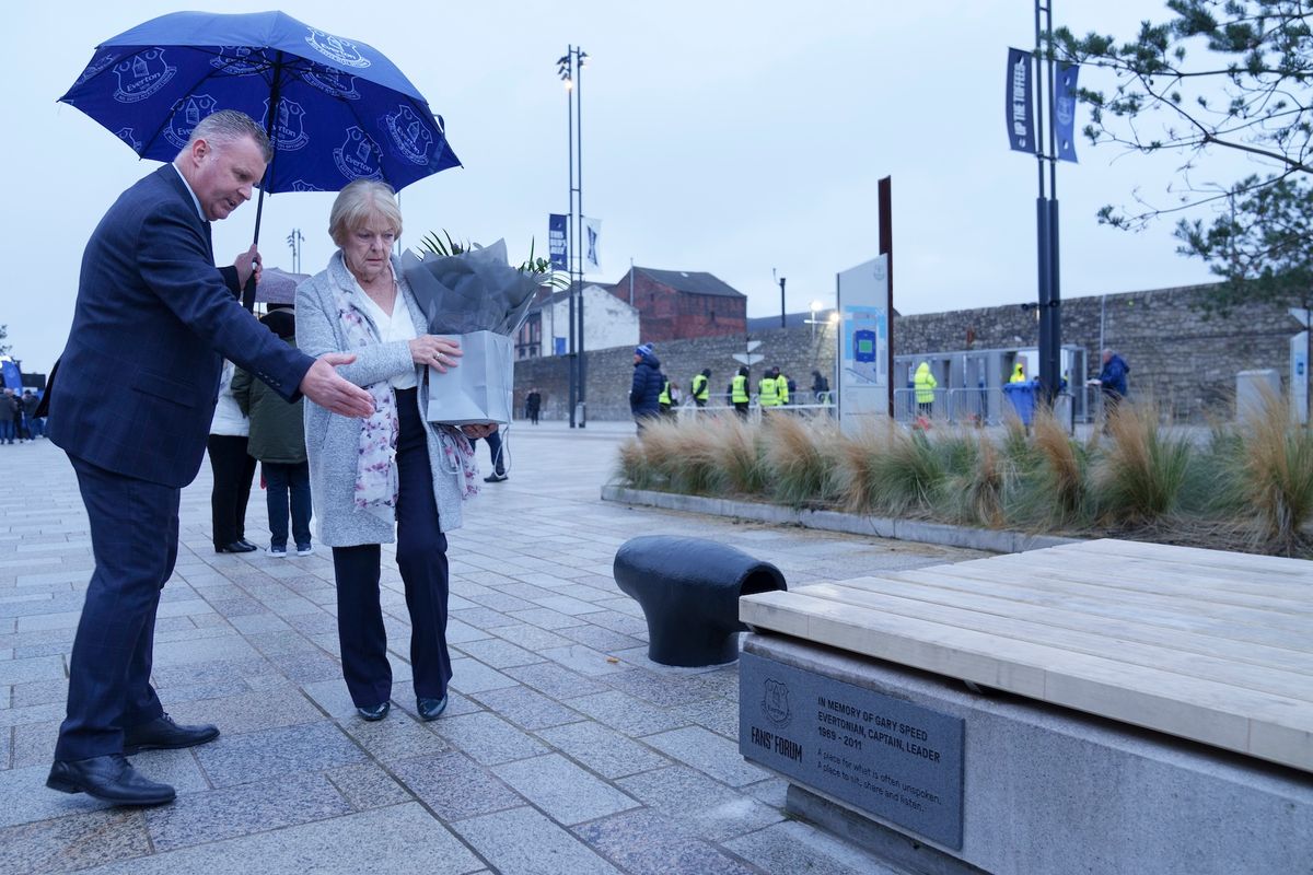 Gary Speed Remembered As Memorial Talking Bench Unveiled