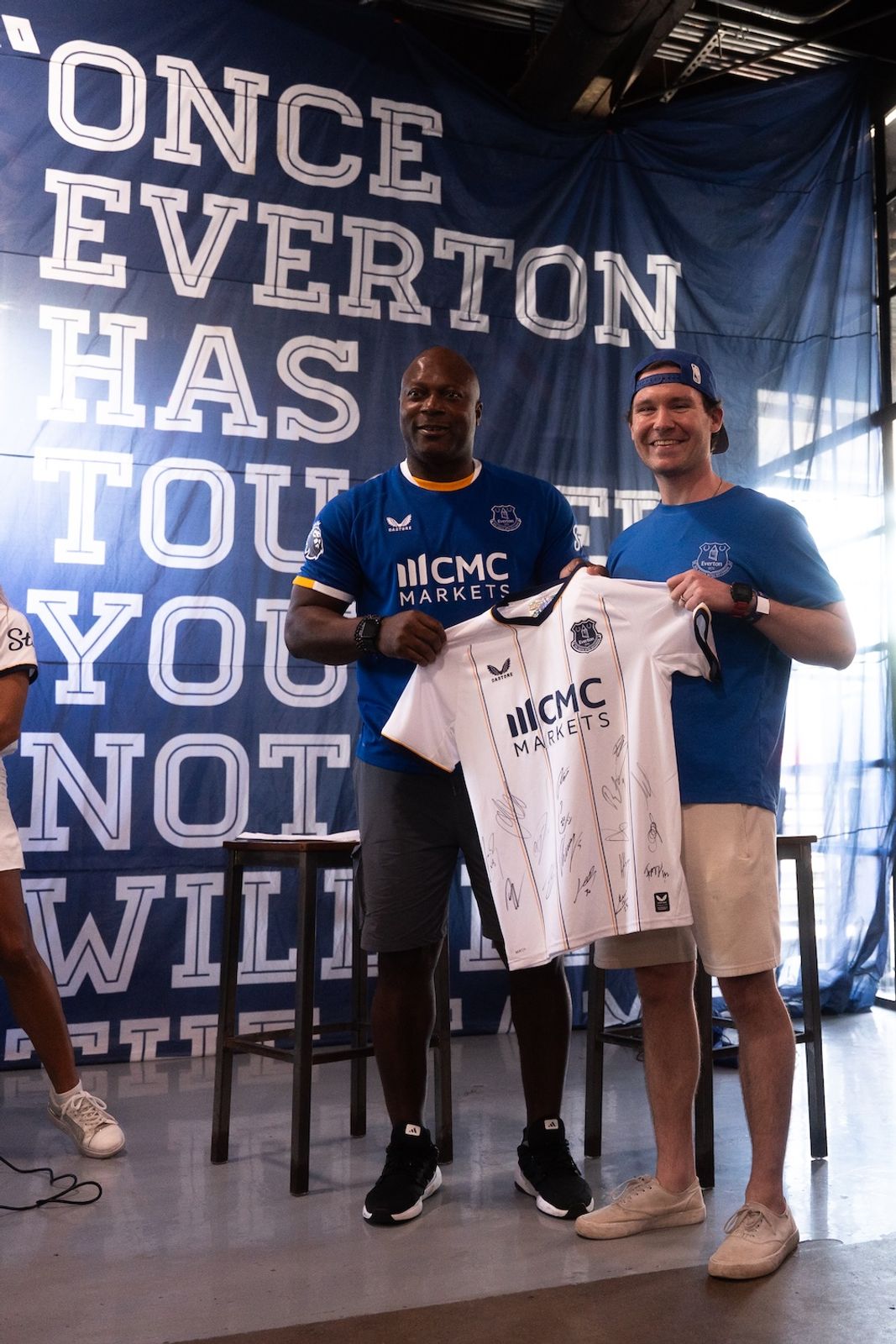 Yakubu Joins Fans In Houston To Celebrate "Perfect" Everton Start