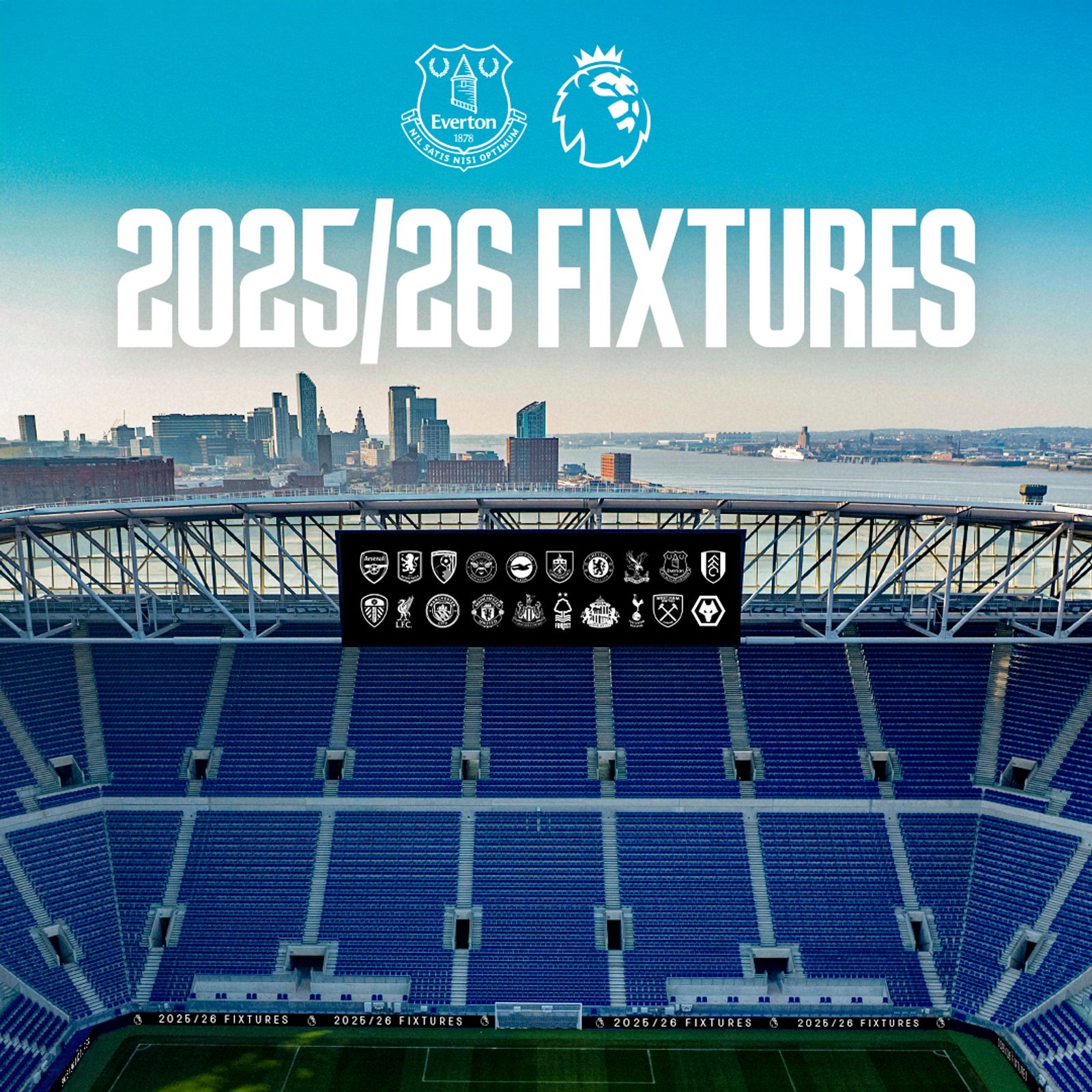 Everton's 2025/26 Fixtures Revealed