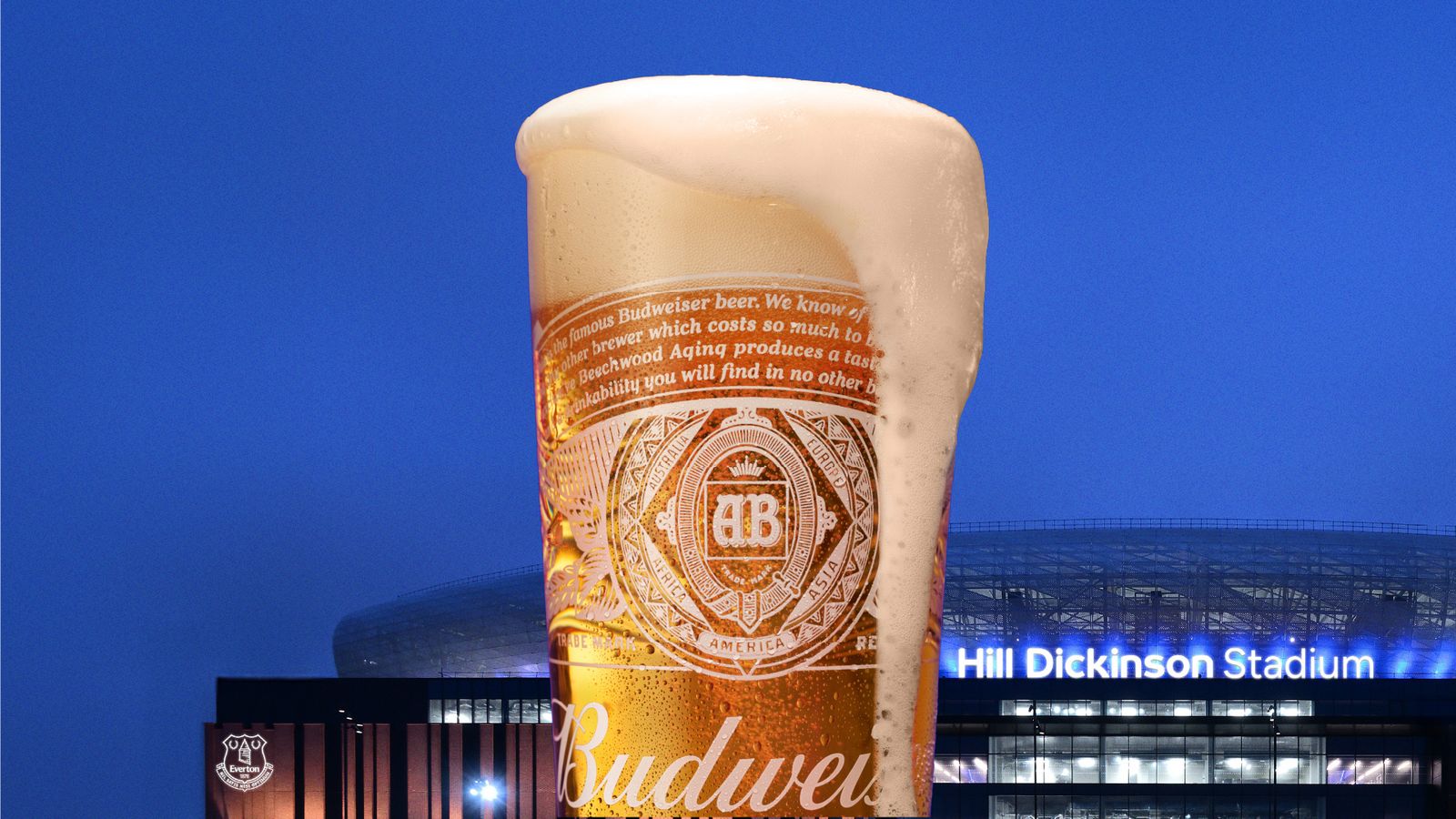 Budweiser To Partner Everton At Hill Dickinson Stadium