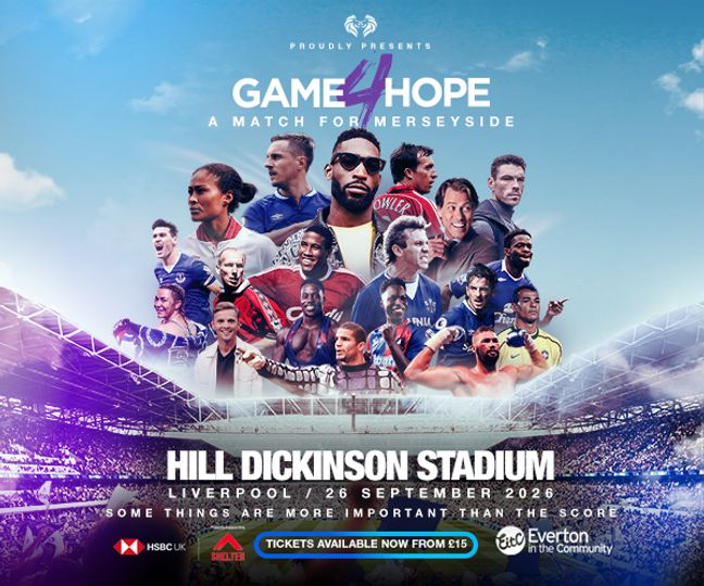 Merseyside Football Legends To Face Rest Of World At Hill Dickinson Stadium